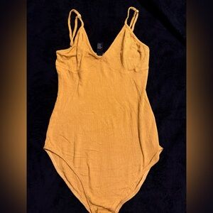 Women's Mustard Bodysuit